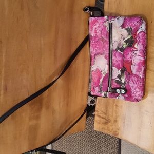 Reed cross body handbag floral pink